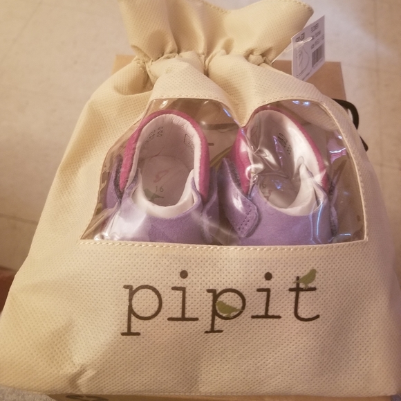 PIPIT PURPLE SUEDE INFANT BOOTIES - Picture 2 of 6